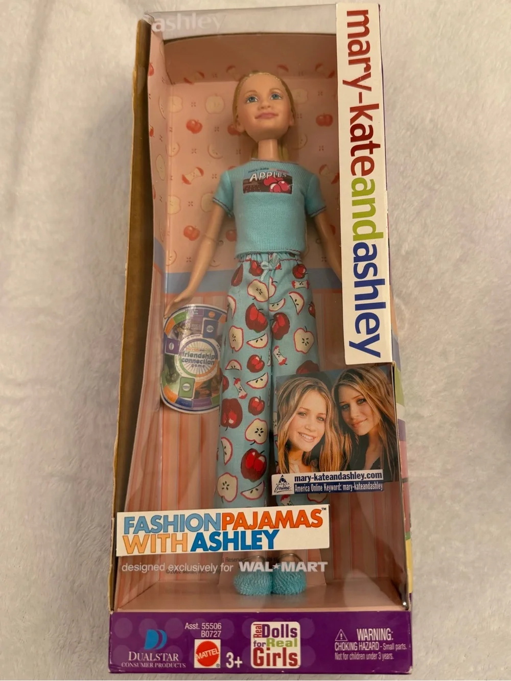 NIB Vintage 2002 Mary-Kate & Ashley Fashion Pajamas Dolls Mattel Walmart Excl